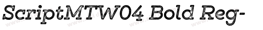ScriptMTW04 Bold Reg字体转换